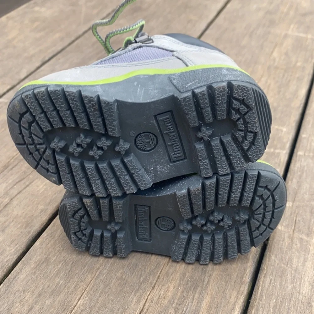 Timberland Toddler Field Boots Grey and Green